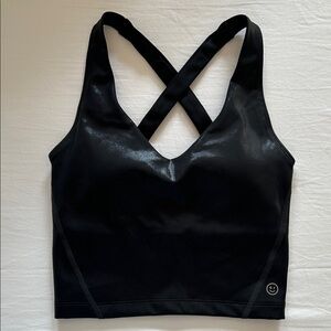 Gilly Hicks Black Cross-Back Sports Bra